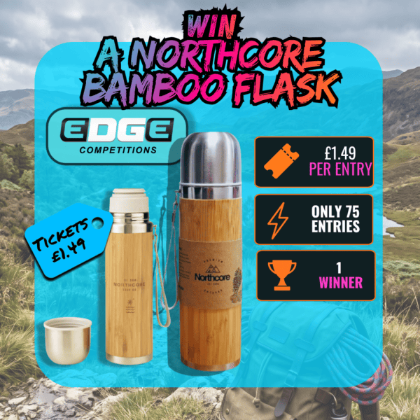 WIN A NORTHCORE BAMBOO FLASK · ONLY 75 ENTRIES