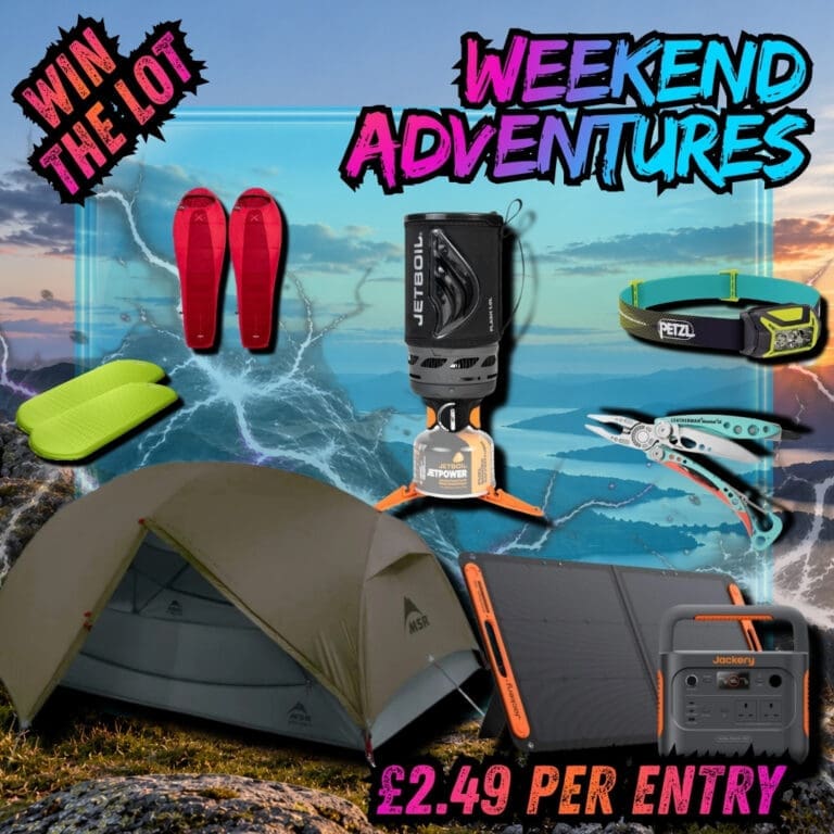 WIN A WEEKEND ADVENTURE BUNDLE.Get kitted out and win it all! Just one WINNER